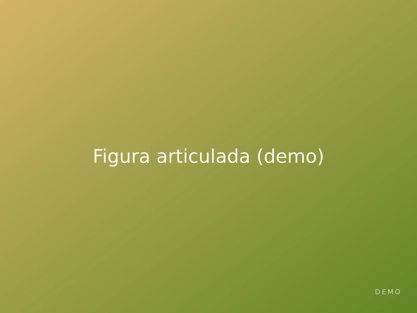 Figura articulada (demo) — imagem ilustrativa de demonstração 1